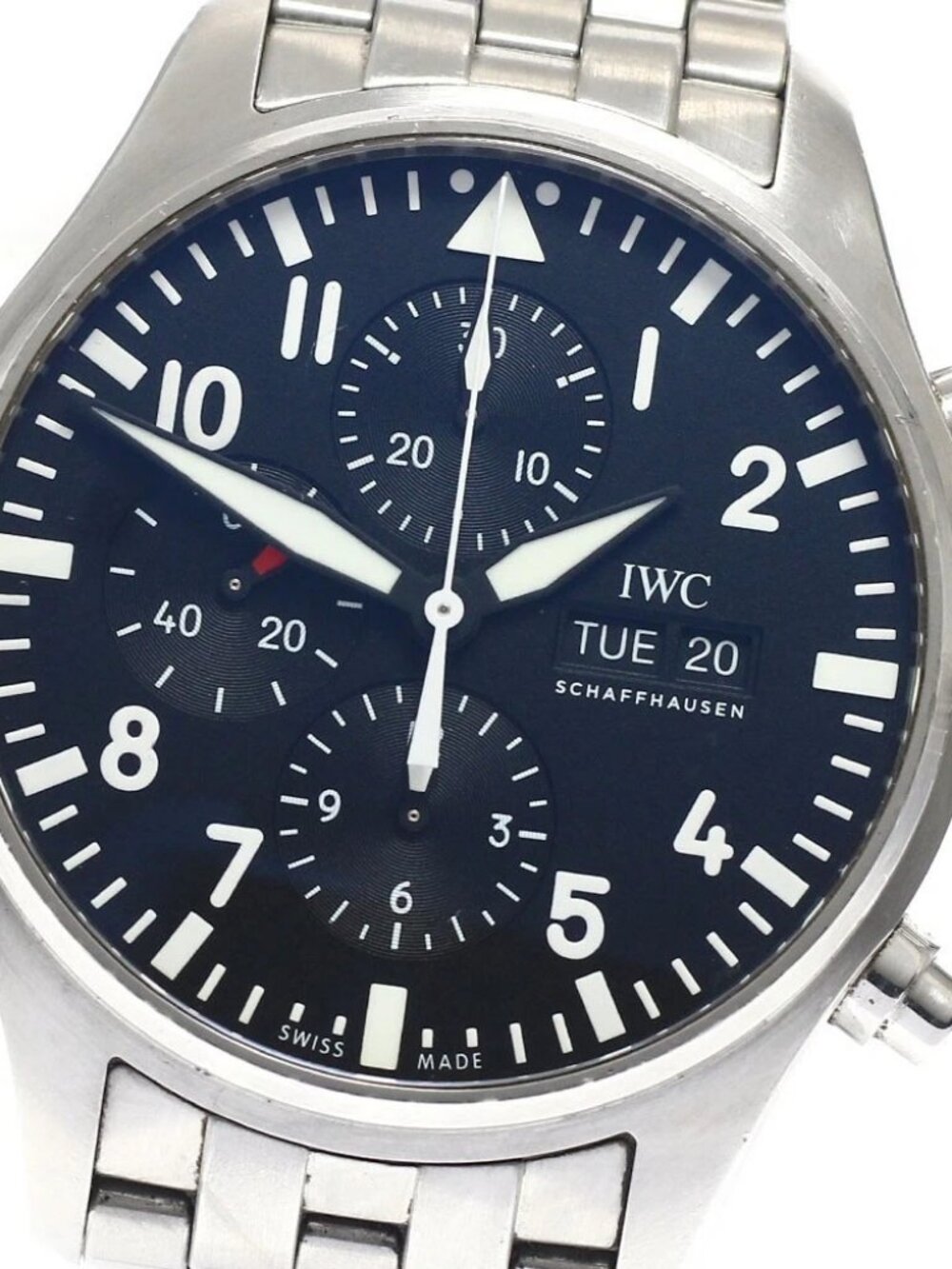 IWC SCHAFFHAUSEN Pilot watch IW377710 black Dial Automatic Men's Watch_949313